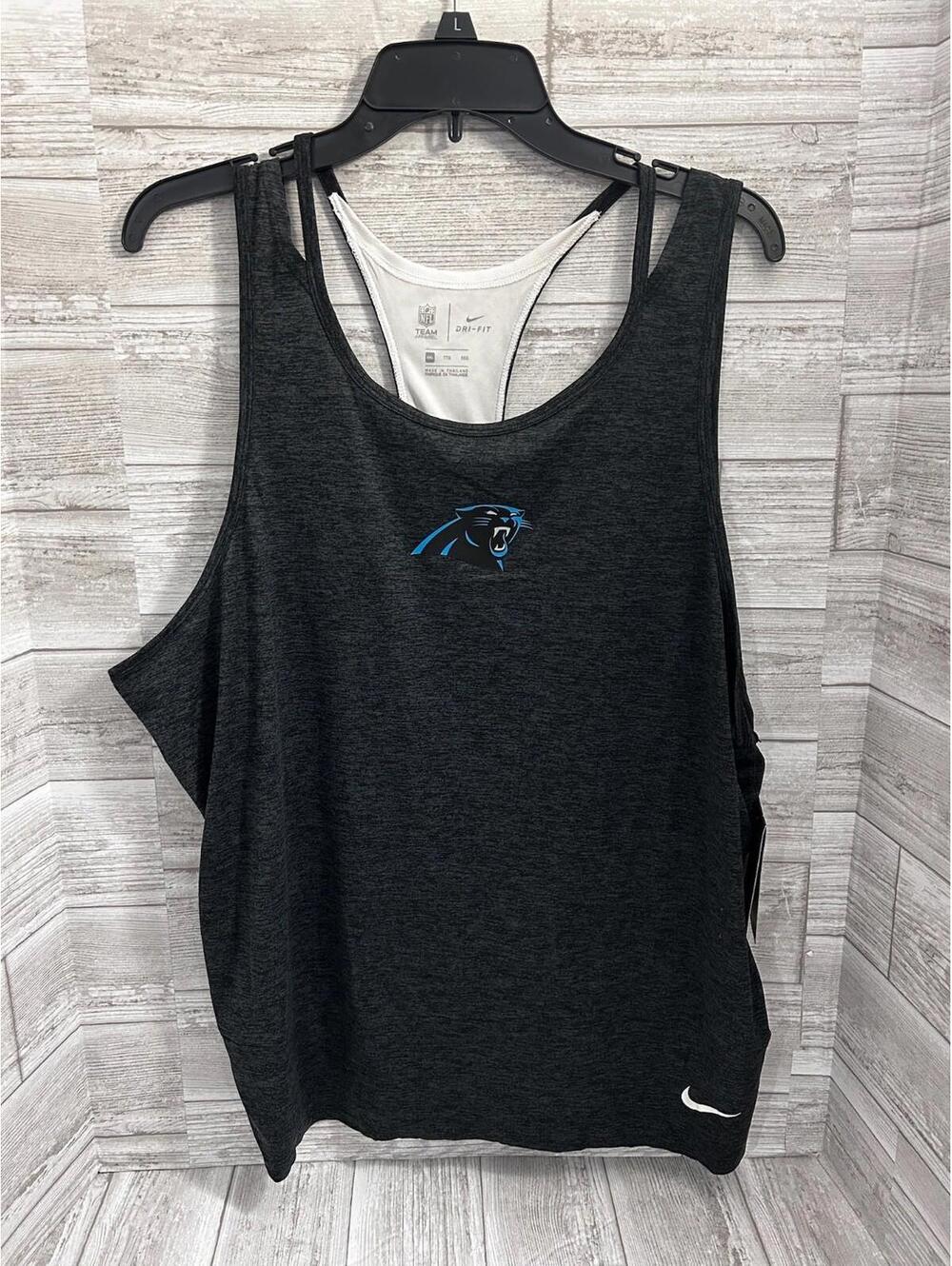 Nike Carolina Panthers Women’s Dri-Fit Tank Top Charcoal Gray XXL NFL $40 NWT